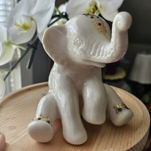 Lenox China Jewels Baby Elephant Trunks Up